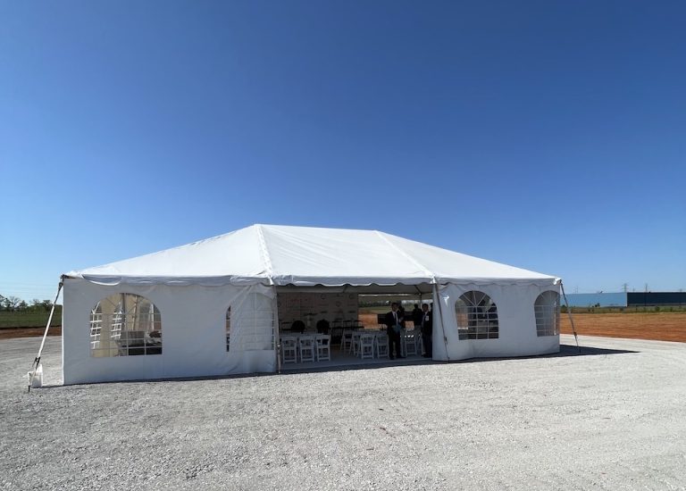 Corporate catered event setup