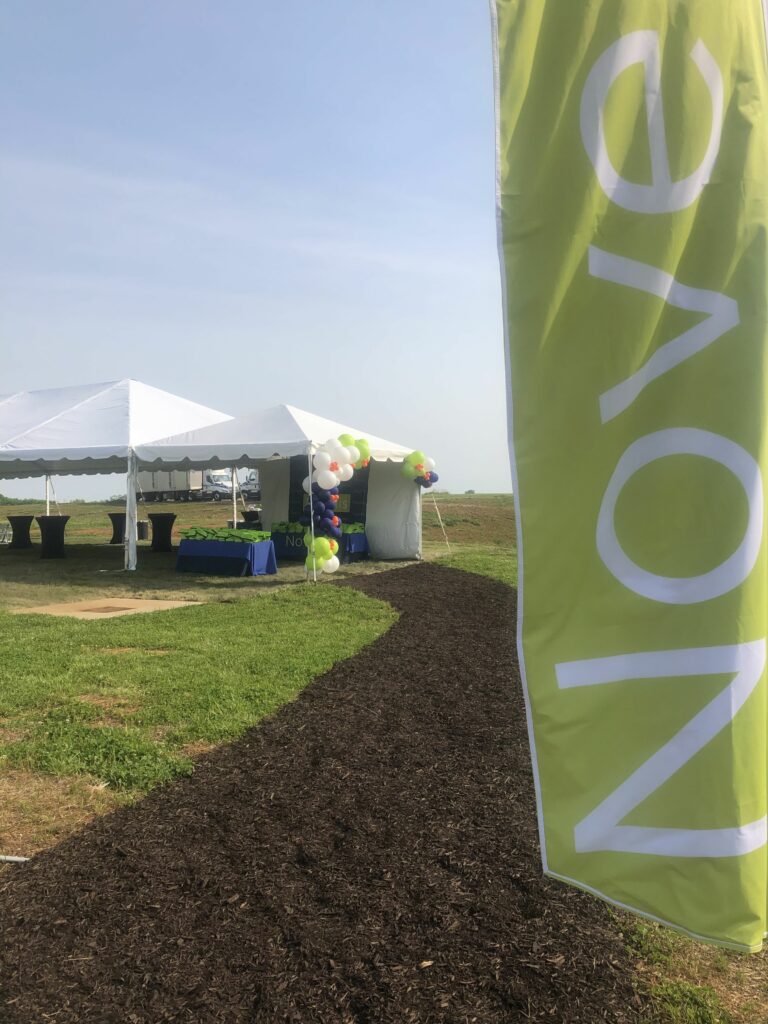 Corporate opening event setup
