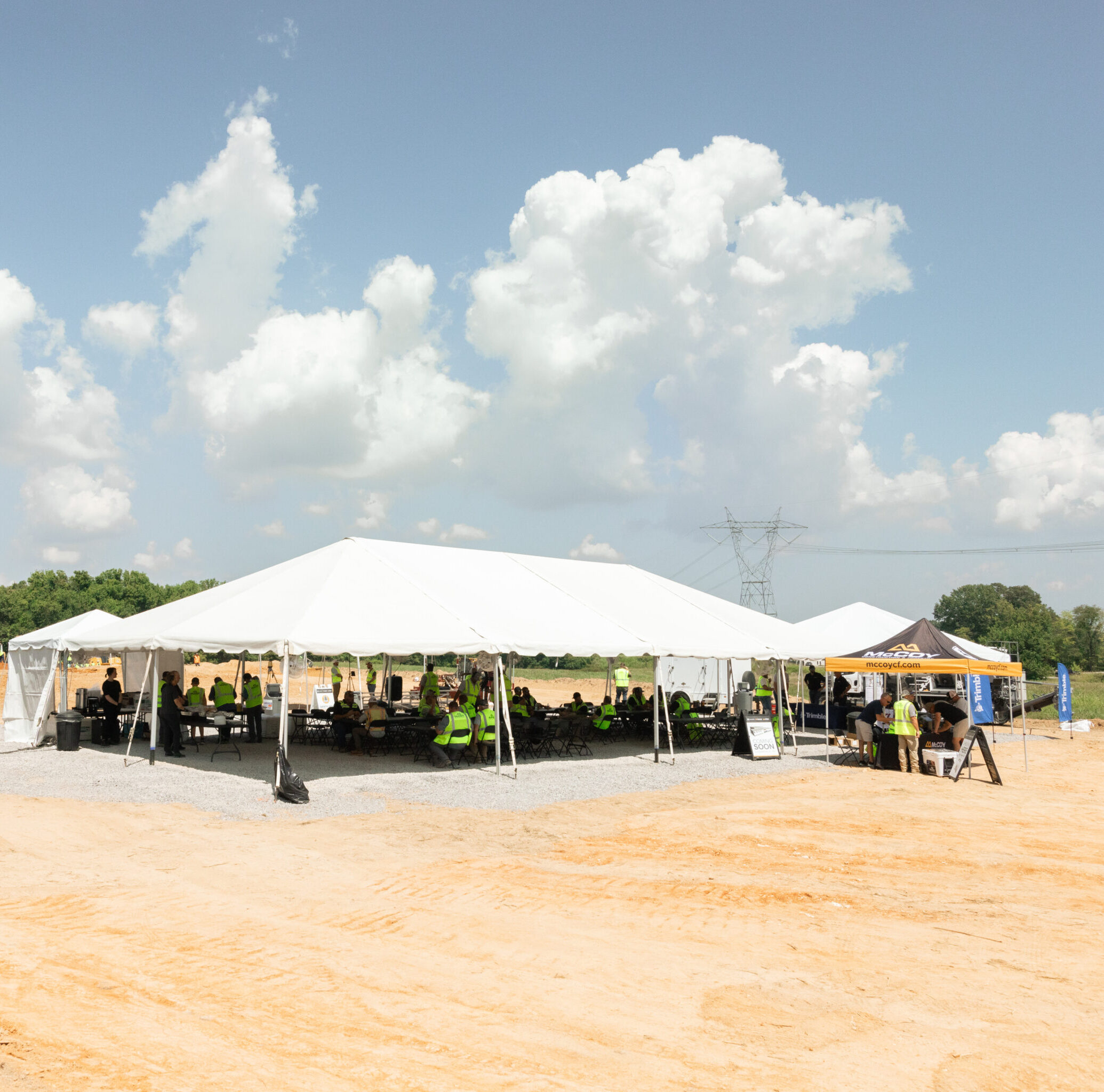PSR Events corporate groundbreaking setup